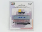 1/160 Scale Kato 31-621 Yellow Yard Tractor W/ 40' Cosco Container & Chassis. Fixed Price $32.95.