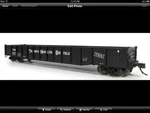 Rapido 1/87 Ho Scale Th&b Black 52.6' Mill Gondola Car # 2501 Item 50026-4 F/s. Fixed Price $43.41.