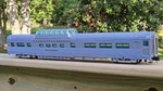 Atlas 21" "california Zephyr" Dome Chair Car, "silver Schooner," 3-RAIL, New!. Fixed Price $249.95.