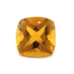 Golden Citrine 10 Mm Cushion Cut Buff Top All Natural F-3966. Fixed Price $8.99.