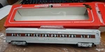 American Flyer 6-48942 Silver Flash Vista Dome Passenger Car Used In Box Gauge. Fixed Price $40.00.
