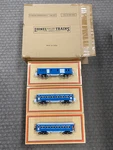 + Lionel Mth Gauge Tinplate Blue/silver 3-CAR No. 1695 Passenger Set 11-80025. Fixed Price $521.99.