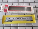 Con-cor Burlington Northern Observation Passenger Car Ho Scale. Fixed Price $17.25.