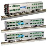 Kato 106-8703-S Chicago Metra Gallery Bi-level Commuter W/sound & Dcc. Fixed Price $330.00.