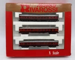 Scale Arnold Rivarossi 0551 Train Gulf Mobile & Ohio Passenger 3-CAR Set. Fixed Price $59.00.
