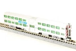 Kato Scale 156-0943 Gallery Bi-level Cab-coach Chicago Metra #8548 Japan. Fixed Price $99.99.