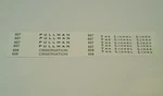 Lionel 607-607-608 Black Waterslide Decals Passenger Cars For Set Nice Look!. Fixed Price $8.00.