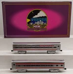 Mth 20-6122 O Gauge At&sf "el Capitan" Sleeper/diner Aluminum Passenger Car Set. Fixed Price $86.89.