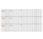 Athearn 40130 Ho Scale 53' Stoughton Intermodal Container Optimodal Snlu Pack. Fixed Price $29.99.