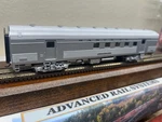 Santa Fe - 63' Budd Streamline Rpo Car No Skirt Ho Scale Interior New Rtr Oop. Fixed Price $129.95.