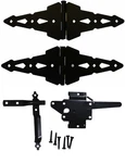 Wood Fence Gate Single Kit: Hinges, Latch, Handle - Western Hardware. Fixed Price $49.95.