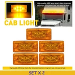 10PCS Led Cab Roof Marker Light Amber IP67 Fit Freightliner Volvo Truck Trailer. Fixed Price $68.57.