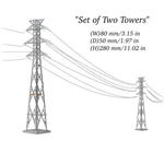 Scale Tomytec Scenery 084-3 2-TRANSMISSION Towers Kit A3 Diorama Structure Nib. Fixed Price $39.99.
