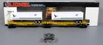 Lionel 6-16334 Gauge Chicago & Northwestern Ttux Flat Cars With Trailers Nib. Fixed Price $45.59.