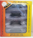 Roundhouse 89475 34' Overton D&rgw 4CARPASS Set Rap+knuc Cplrs Mtl Whls Nib #2. Fixed Price $139.95.