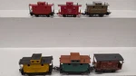 Marklin, Bachmann & Other Ho Scale Custom Assorted Cabooses: 1576, 13, 5972. Fixed Price $45.59.