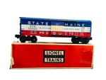 Vintage Lionel # 6464 Red White Blue Box Car 275 State Of Maine Gauge. Fixed Price $39.95.