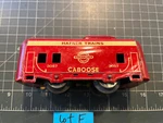 Train Hafner Tin Litho Overland Flyer Streamliner 3057 Red Caboose Lot. Fixed Price $18.95.