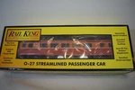 Rail King O-27 Streamlined Passenger Illuminated Car 30-6060S Nib (V625/20). Fixed Price $40.00.