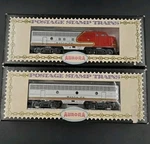 Vintage Aurora Postage Stamp Scale Santa Fe Warbonnet F-unit Diesel Loco &. Fixed Price $149.00.