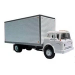 Athearn 2741 Ho White Ford C-series With Van Body Ready To Roll. Fixed Price $32.88.