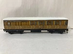 X Hornby Oo Gauge Railway Carriages Tinplate 45402 Teak Lner Third/guard. Fixed Price $78.65.