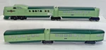 Lionel Prewar O-gauge Two-tone Green City Of Denver Set 6531W W/636W/637/637/638. Fixed Price $995.00.