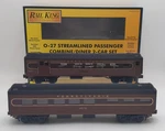 Mth 30-6106 Gauge Pennsylvania Streamlined Combine/diner Set Nib. Fixed Price $87.29.