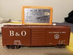 Precision Scale Co 15283 Brass 2-RAIL 40FT Aar Box Car Painted B&o. Fixed Price $190.00.