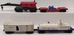 Lionel Vintage Assorted Freight Cars 6560, 3349, 3470, 6482. Fixed Price $64.99.
