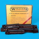 Williams Electric Trains 5 Car Aluminum Passenger Set Norfolk Western #2800 Box. Fixed Price $314.99.