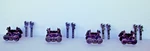 Weaver Scale 4 Pair Rb Die Cast Sprung Freight Trucks / Couplers 3 Rail. Fixed Price $120.00.
