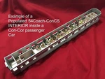 Passenger Car Interior Kit For Con-cor Corrugated-side 85FT Coach Ho. Fixed Price $22.95.