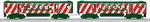 + Lionel 6-30165 Gauge M7 Christmas Commuter Set Powered Dummy Nib. Fixed Price $295.00.
