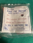 Walthers Fun Build SD23 Super Details For FP4H Horse Express New Old Stock. Fixed Price $18.00.