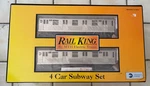 Rail-king Mth 30-2162-1 Mta W/pronto 4CAR Subway Set 4824/4825/4904/4905. Fixed Price $350.00.
