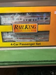 Mth Railking 4 Car 60' Streamlined Passenger Set W/full Length Vista Dome. Fixed Price $300.00.