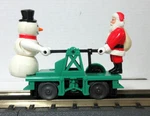 Lionel Santa & Snowman Handcar 6-18422 In Box. Fixed Price $49.95.