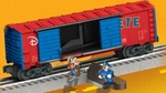 Lionel Disney Pete And Goofy Jumping Boxcar New O-gauge Reduced. Fixed Price $59.00.
