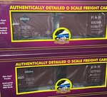 Mth Premier 20-99326 Philadelphia & Reading 40 Double Sheathed Box Car 2-PACK. Fixed Price $147.50.