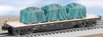 Lionel New York Central 40 Flat Car W/ Covered Load 6-27541! Scale Wood Deck. Fixed Price $65.00.