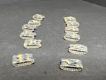 1:285 Military Tanks Metal Miniatures Lot 12 Micro Armor Scale. Fixed Price $26.00.