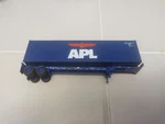 Athearn Ho 40' Container/chassis, Apl, Rare Intermodal. Fixed Price $39.98.
