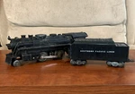Marx Rail Road Locomotive #666 & Southern Pacific Lines Coal Car. Fixed Price $37.49.