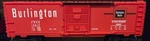 Classic Lionel Burlington Box Car - Gauge 19217. Fixed Price $26.69.
