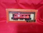 Tyco Mantua T327J:349 Ho Scale 8 Wheel Streamline Caboose "at&sf 7240". Fixed Price $20.00.