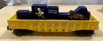 Lionel 6-26723, Circus 'lion Chasing Trainer Gondola' #3444, Nib (2000). Fixed Price $27.95.