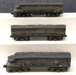 Lionel 2344 Vintage New York Central F-3 Aba Diesel Locomotive Set. Fixed Price $237.84.