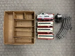 + Marx Prewar Tin Union Pacific M10005 Diesel 3 Car Streamliner Set W/ Box. Fixed Price $150.00.