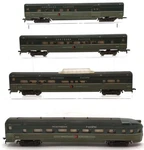 Gilbert Vintage Ho Np Passenger Car Set: 33540, 33541, 33542, 33543. Fixed Price $93.99.